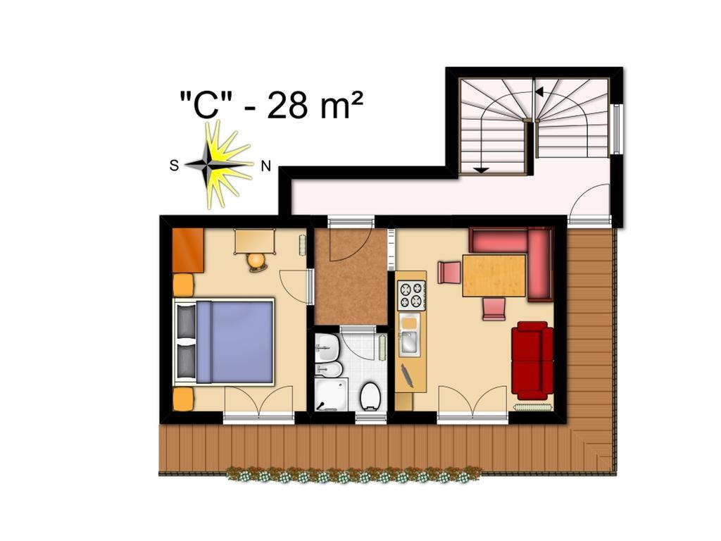 Ciasa Col Cuch Apartment La Villa  Bagian luar foto